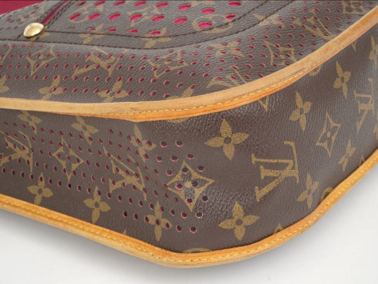 Louis Vuitton Limited Edition Fuchsia Monogram Perforated Musette