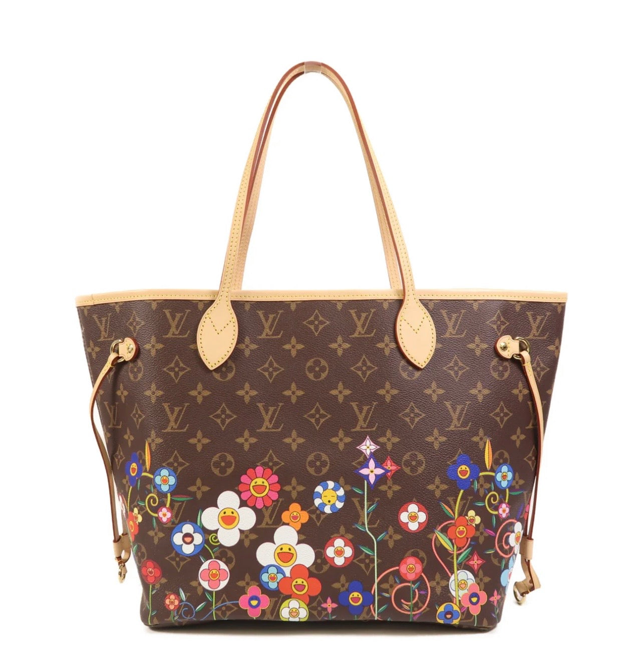 Louis Vuitton x Takashi Murakami Neverfull MM Monogram Flower