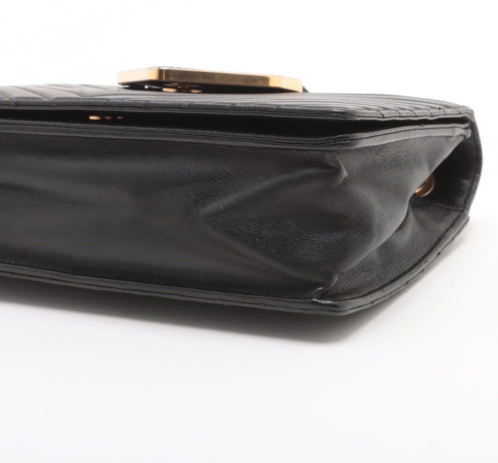 Chanel Collar and Tie Flap Black