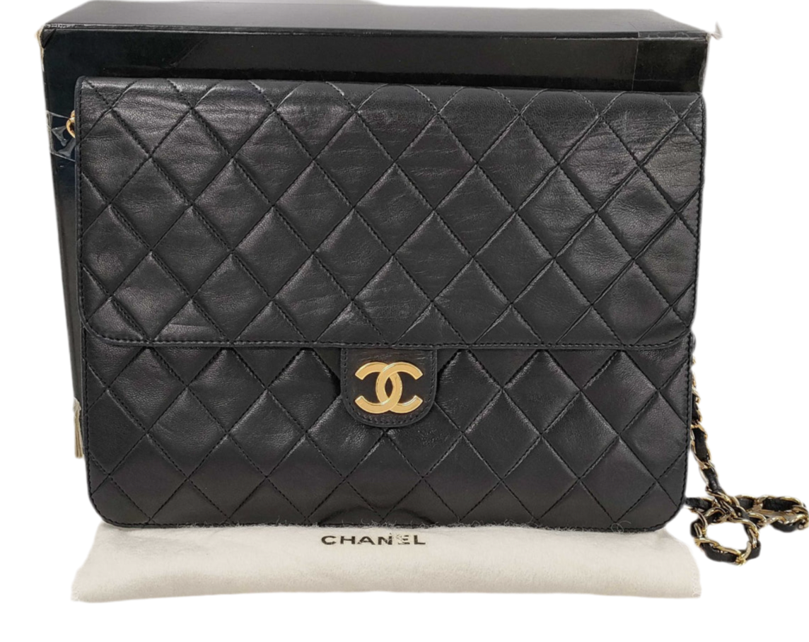 Chanel Lambskin Quilted Square Flap
