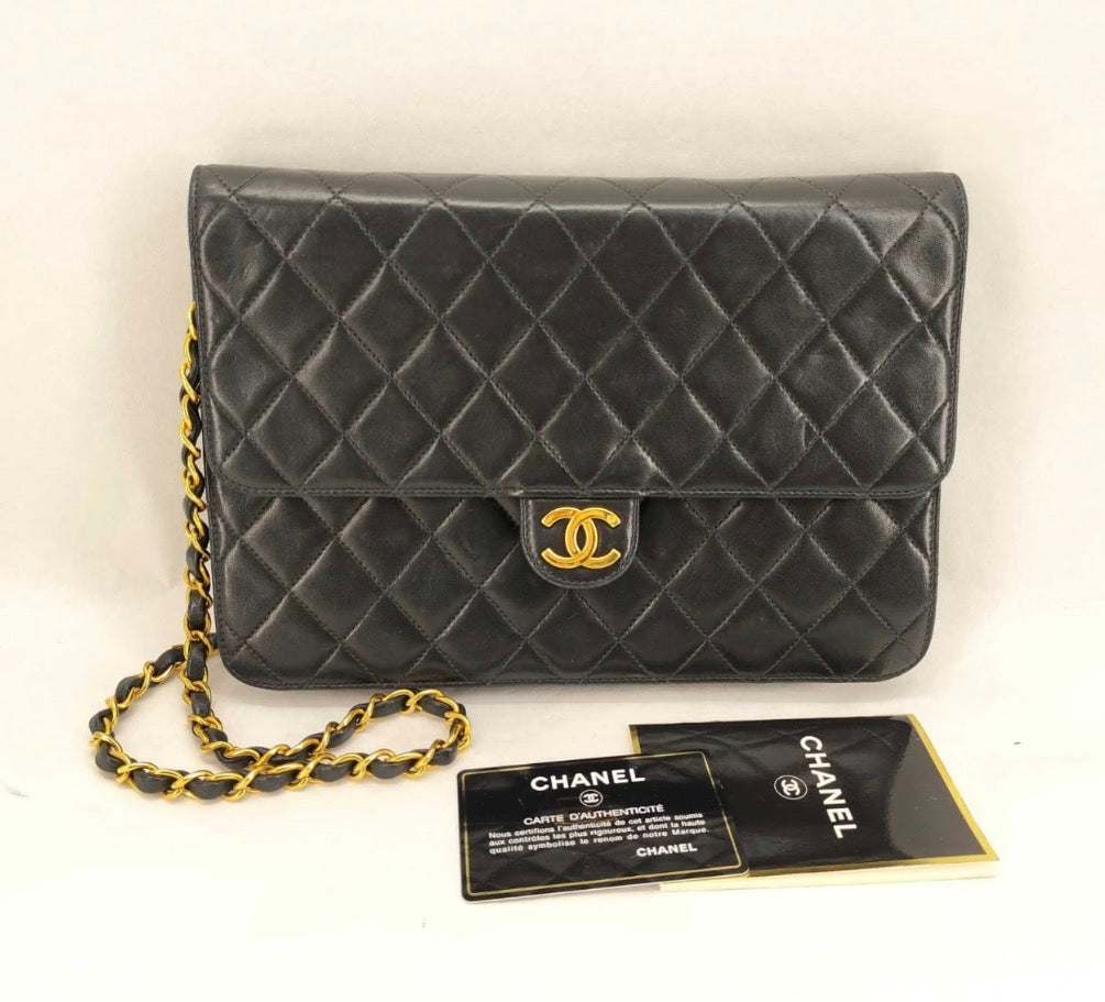 Chanel Quilted Lambskin Classic Single Flap Bag