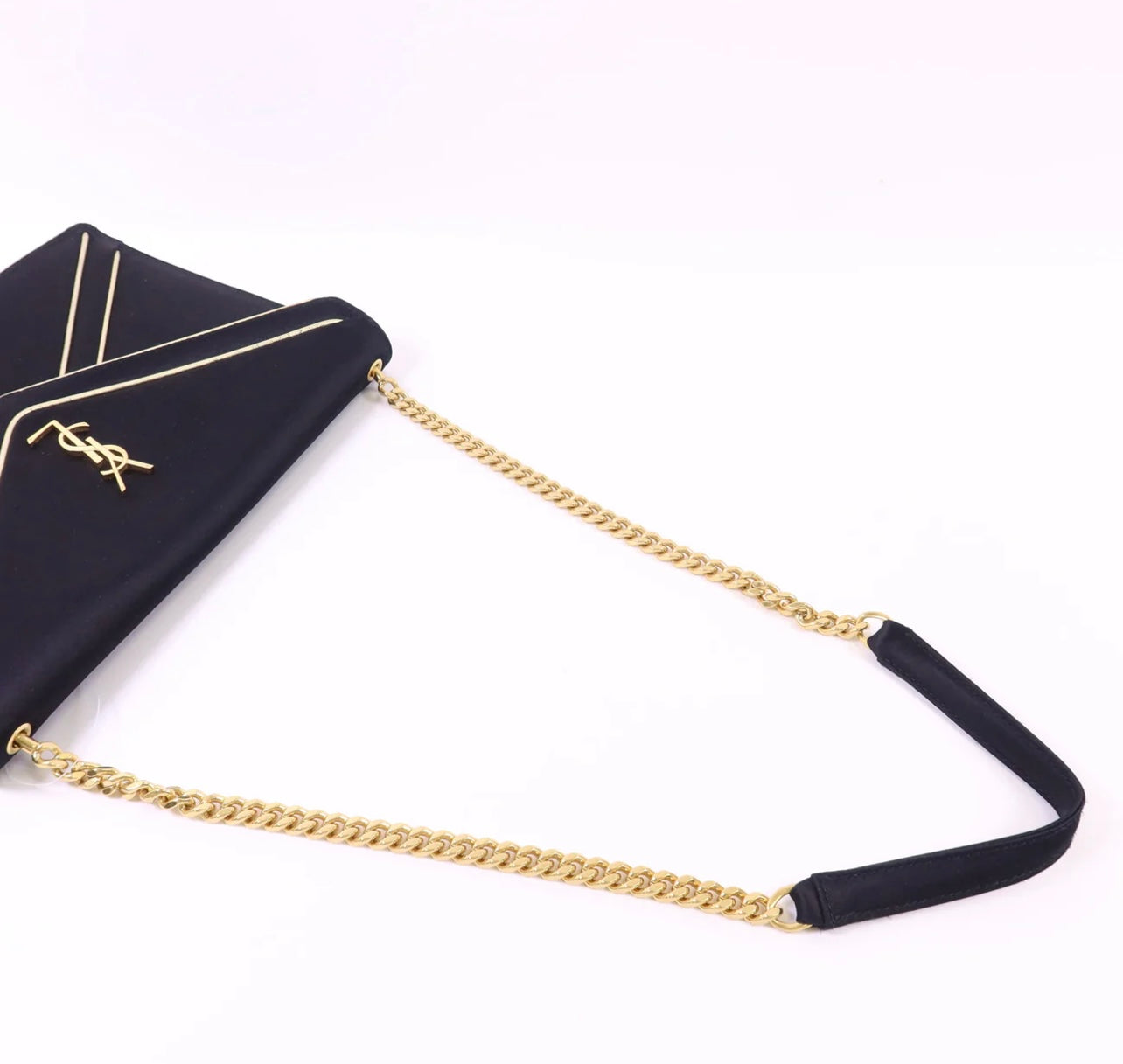 Saint Laurent Gaby Silk/Satin Shoulder Bag