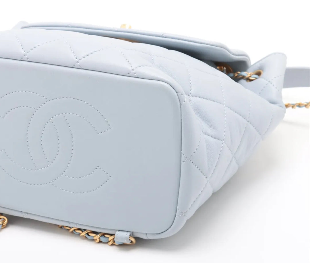 Chanel 19 Infinty Backpack Blue