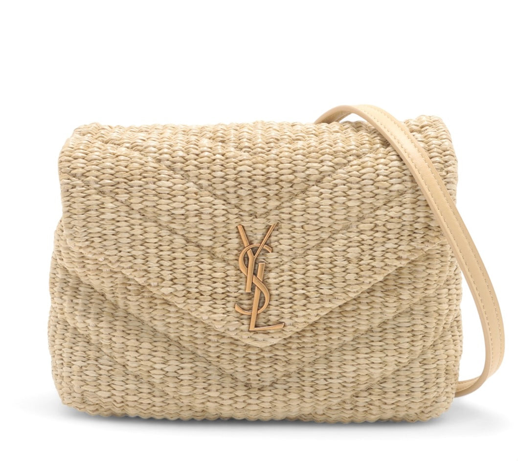 Saint Laurent Raffia Monogram Lou Lou