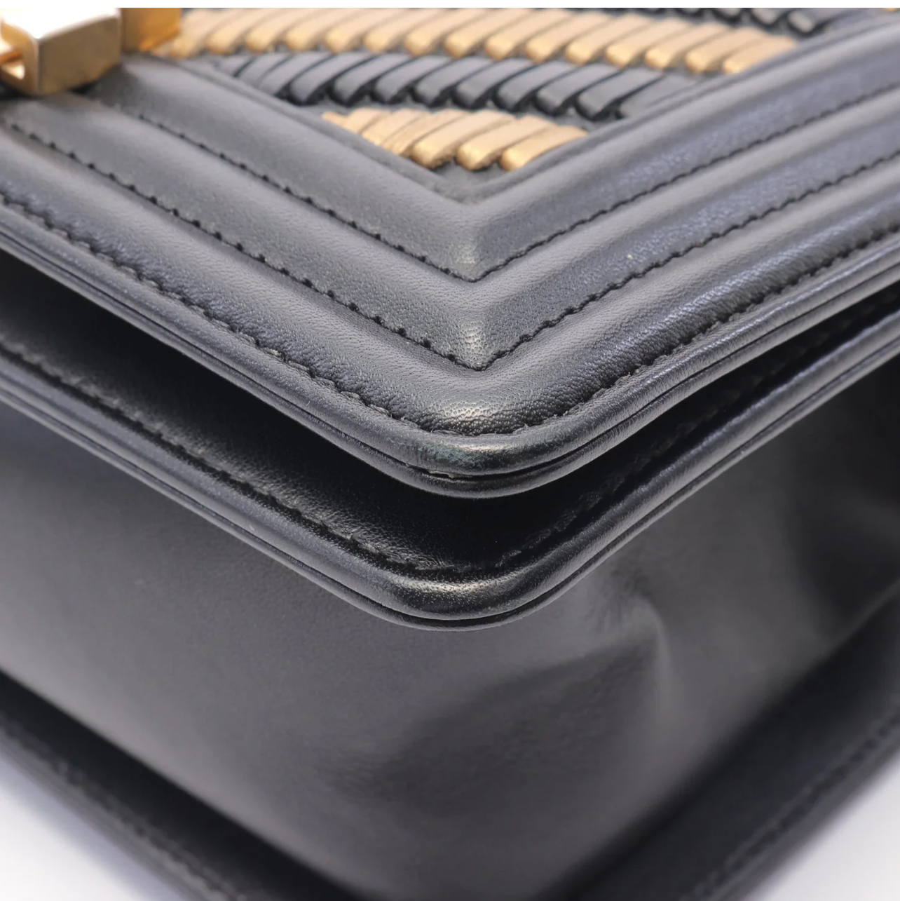 Chanel Boy Bag Small Braid Chevron