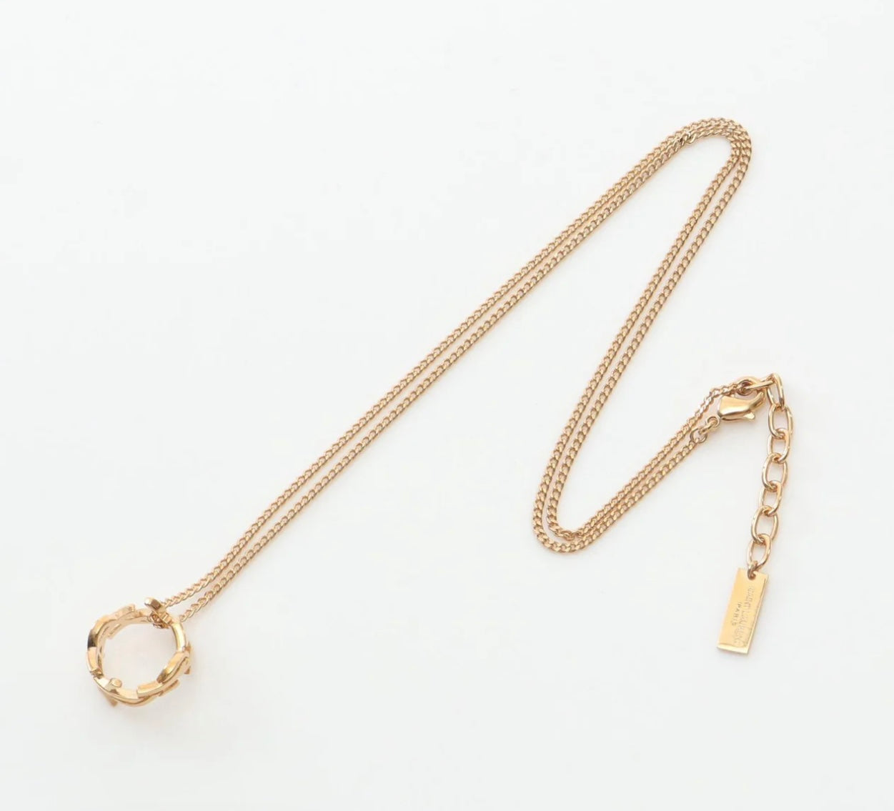 Saint Laurent Cassandre Necklace Gold
