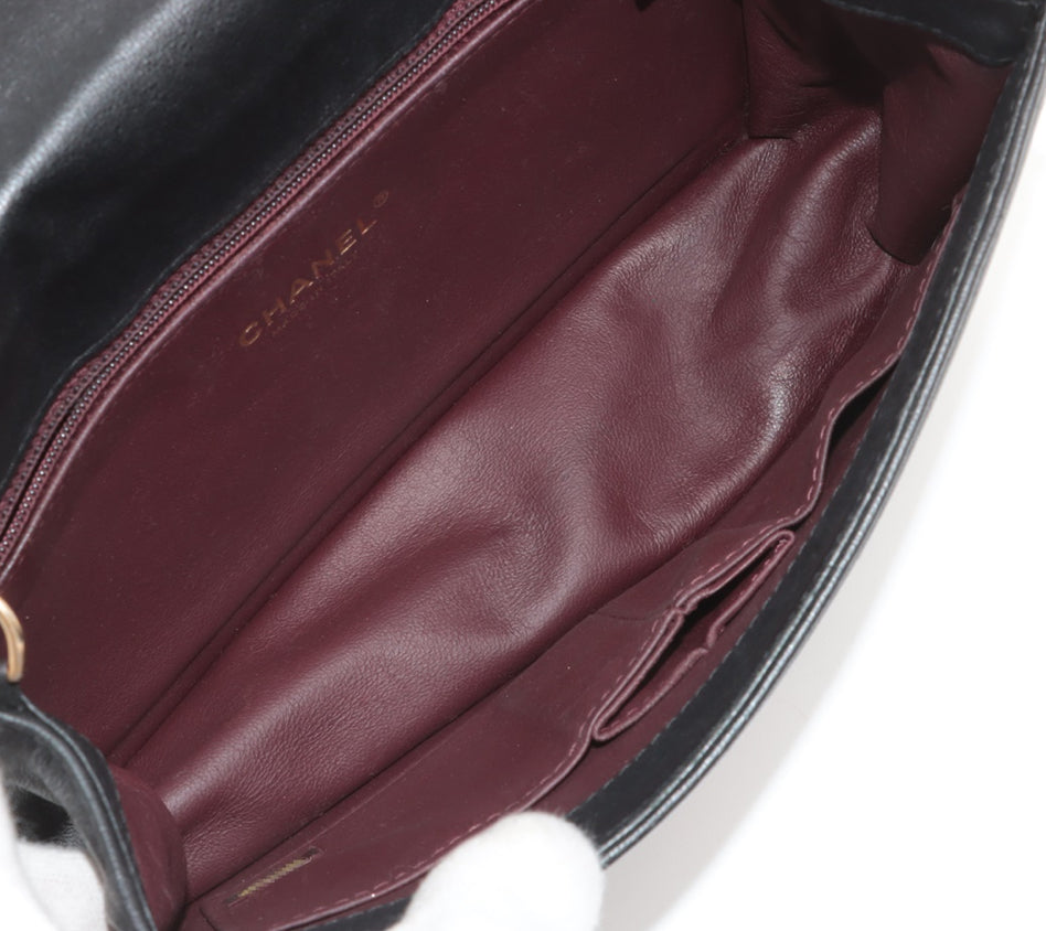 Chanel Collar and Tie Flap Black