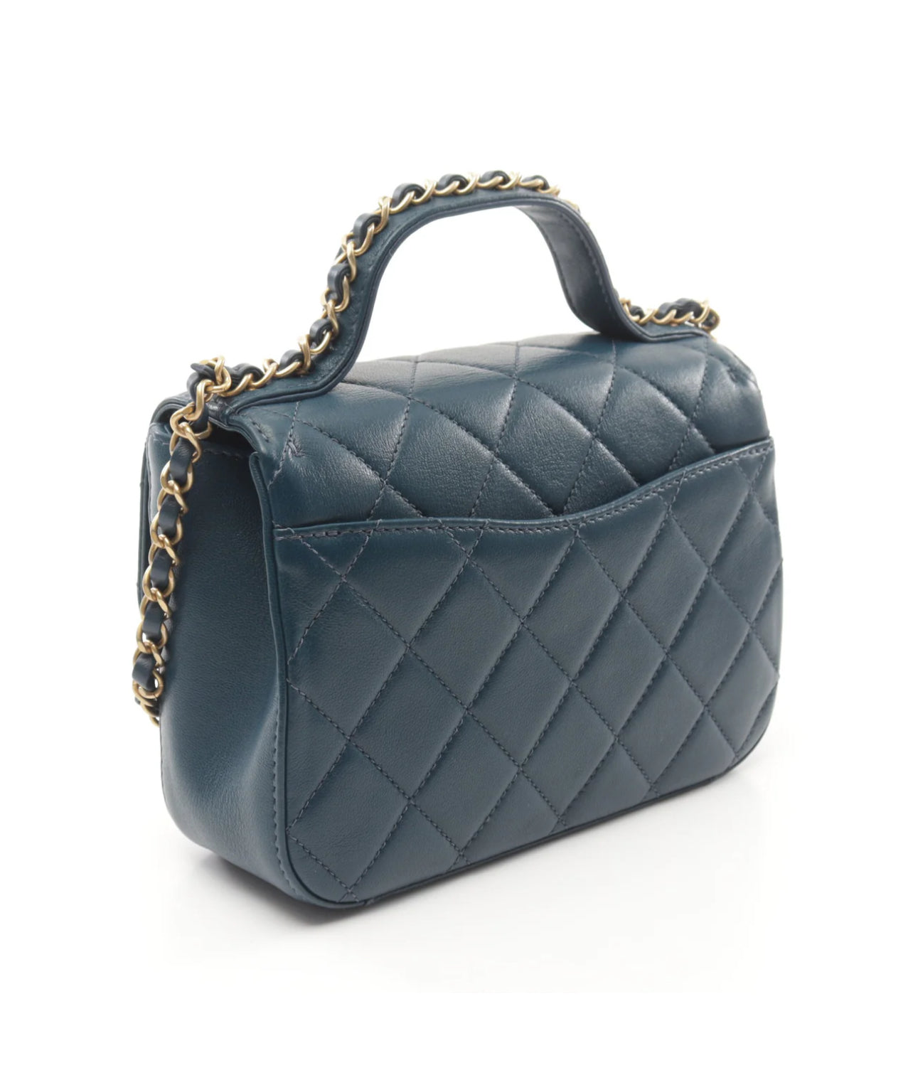 Chanel 19 Infinity Chain Top Handle Blue\Green