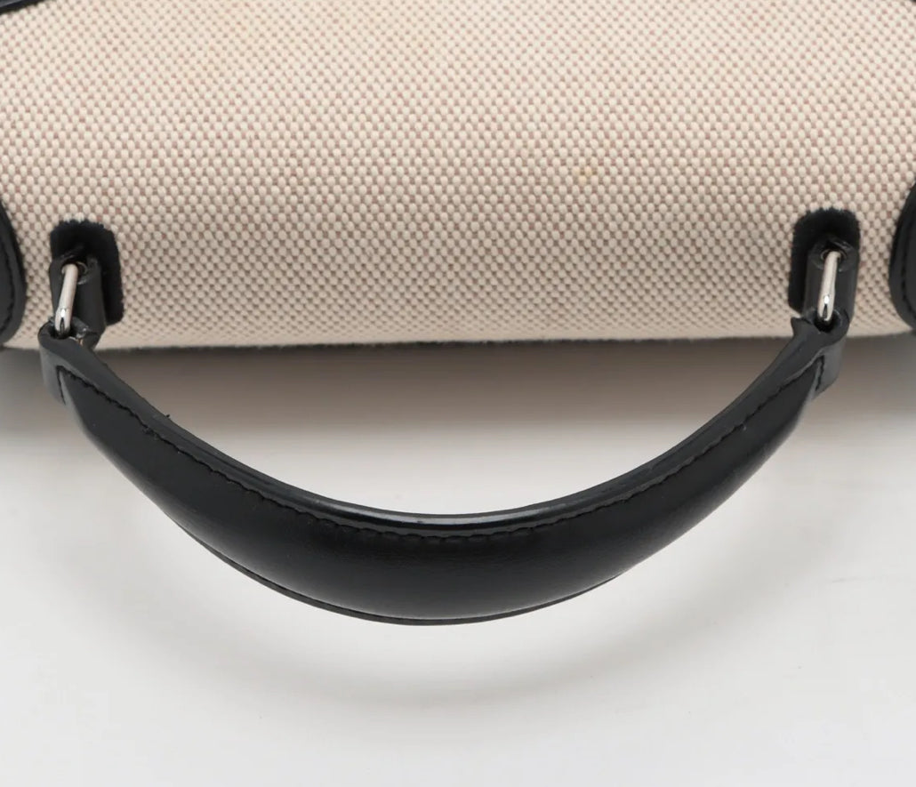 Saint Laurent Cassandra Top Handle Canvas/Calfskin