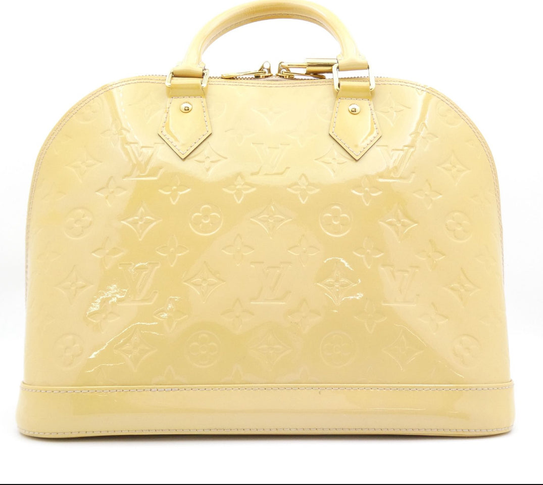 Louis Vuitton Alma PM Yellow Vernis