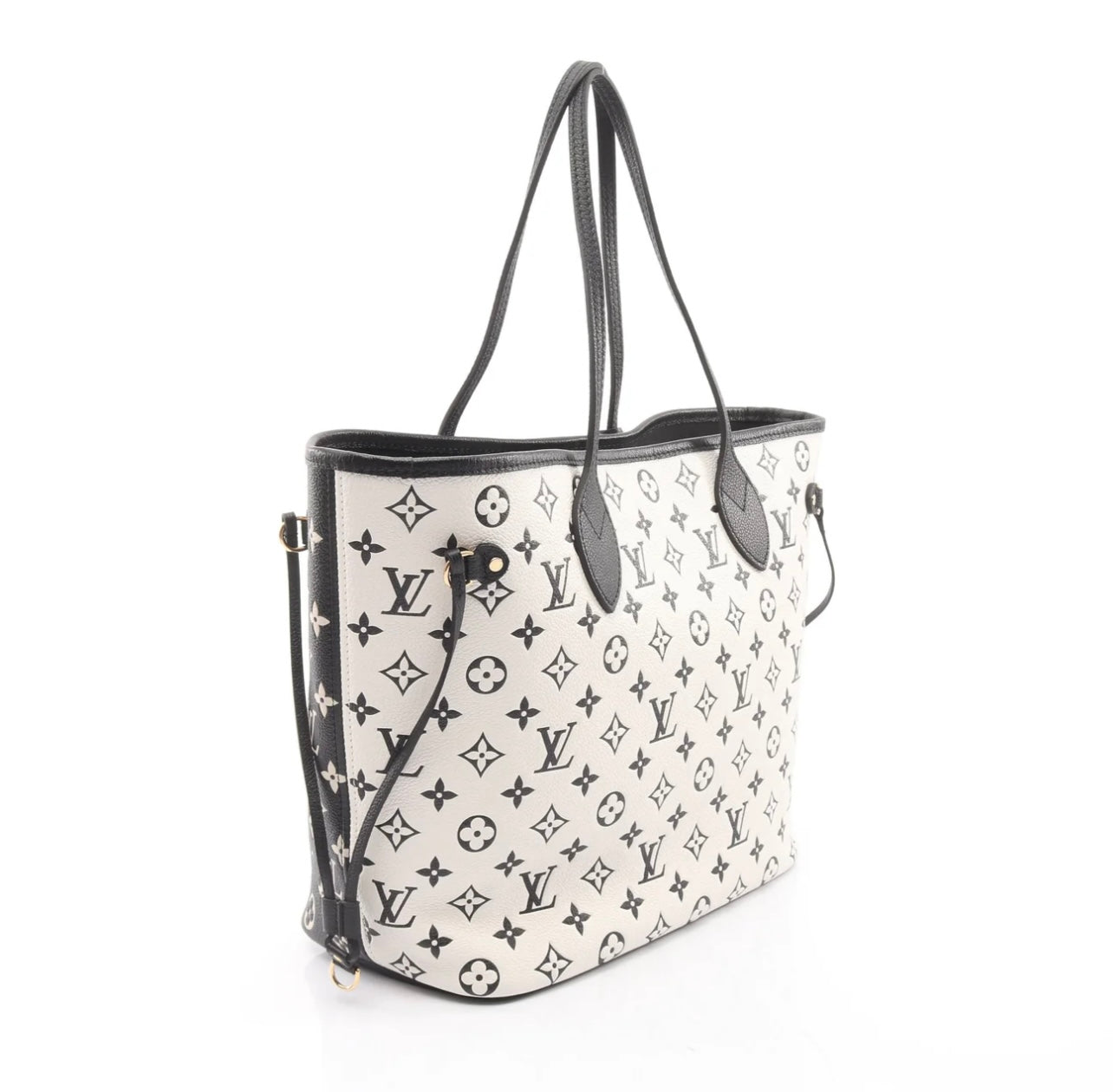Louis Vuitton Neverfull MM Empriente Leather Black/White/Pink