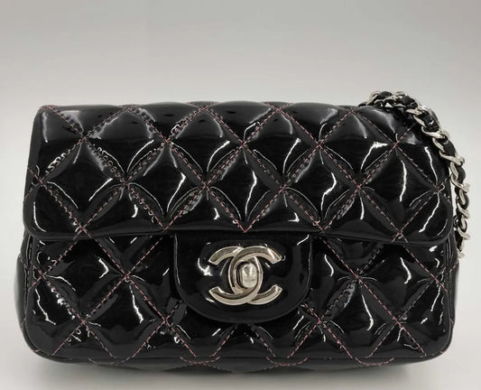 Chanel Mini Timeless Classic Patent Flap