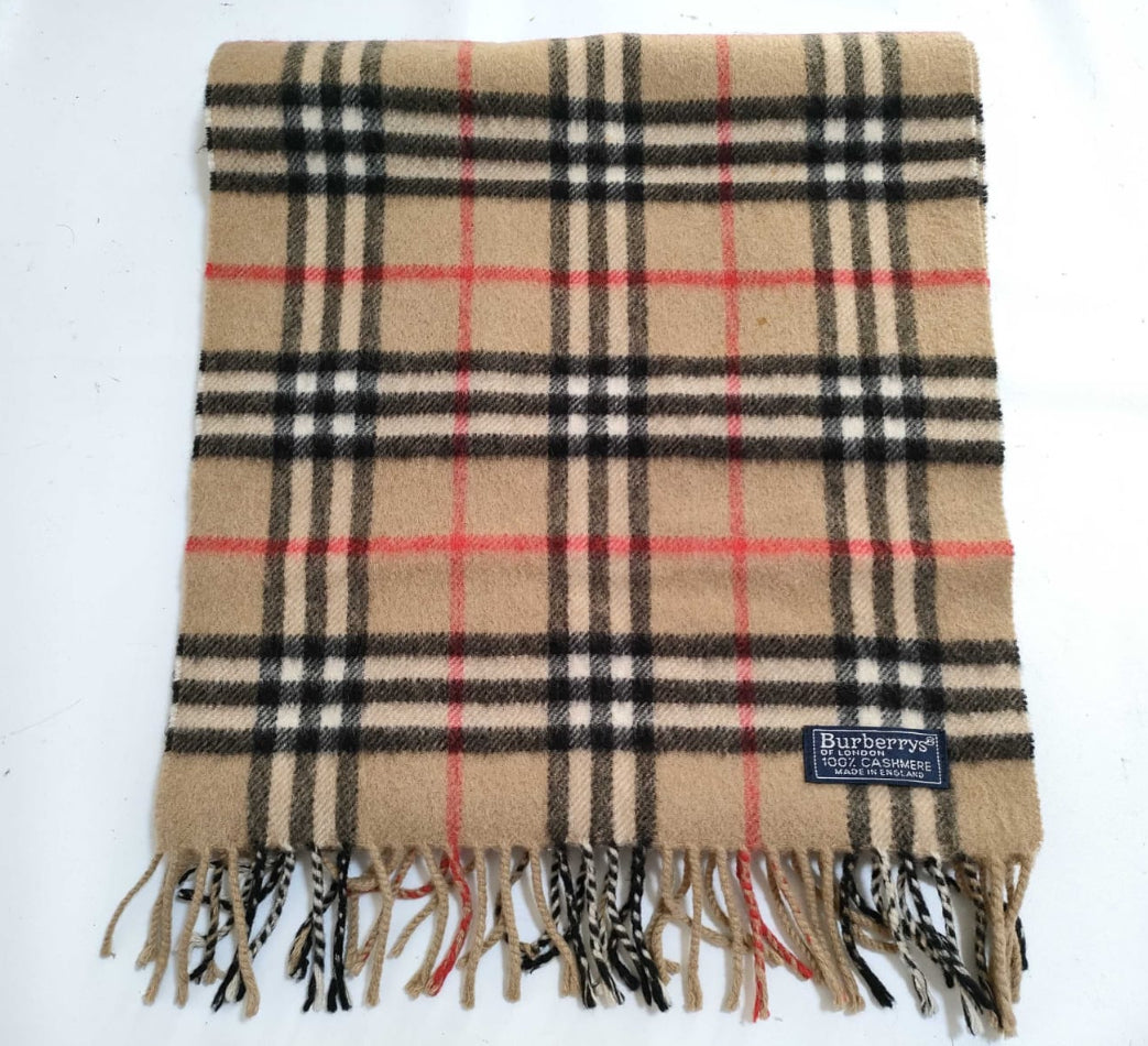 Burberry Novacheck Cashmere Scarf
